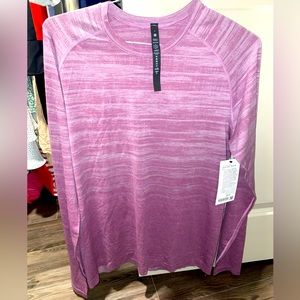 Brand New pink Lulu Lemon long sleeve for men!